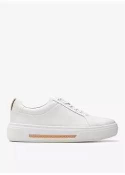 Белые женские кожаные кроссовки 26176308 Clarks, белый