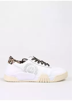 Белые женские кожаные кроссовки 75RA3SA2ZP378003 Just Cavalli, белый