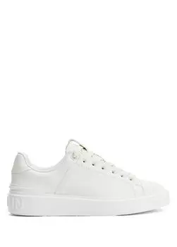 Белые женские кожаные кроссовки b court Balmain