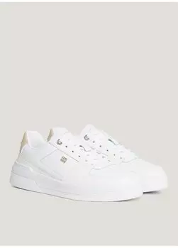 Белые женские кожаные кроссовки FW0FW07684YBS Tommy Hilfiger, белый