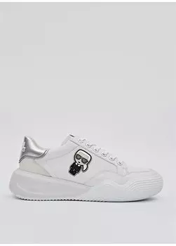 Белые женские кожаные кроссовки KL62830 Karl Lagerfeld, белый