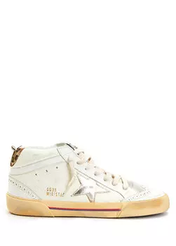 Белые женские кожаные кроссовки super star Golden Goose