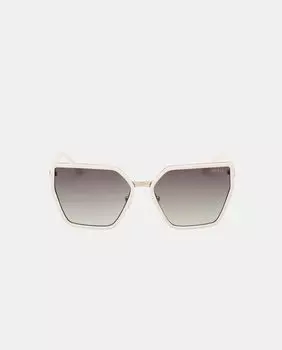 Белые женские солнцезащитные очки с геометрическим узором Guess, белый