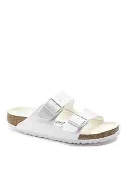 Белые женские тапочки Birkenstock