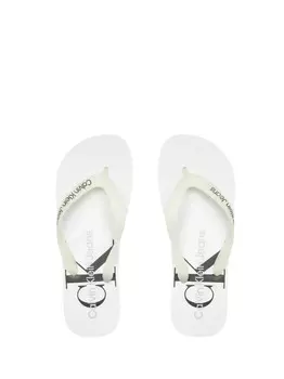 Белые женские тапочки Calvin Klein