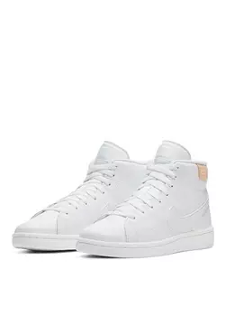 Белые женские высокие повседневные туфли Nike