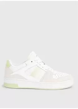 Белые женские замшевые кроссовки YW0YW0144602U Calvin Klein, белый