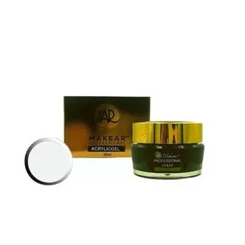 Белый акриловый гель для моделирования и наращивания ногтей. Makear AcrylicGel 15ml White French -