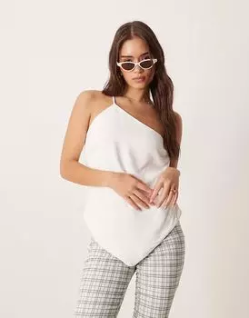 Белый асимметричный топ с завязками от Abercrombie & Fitch