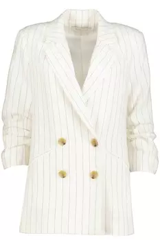 Белый блейзер с полосками Ticket To Paradise Riviera Bishop + Young, белый