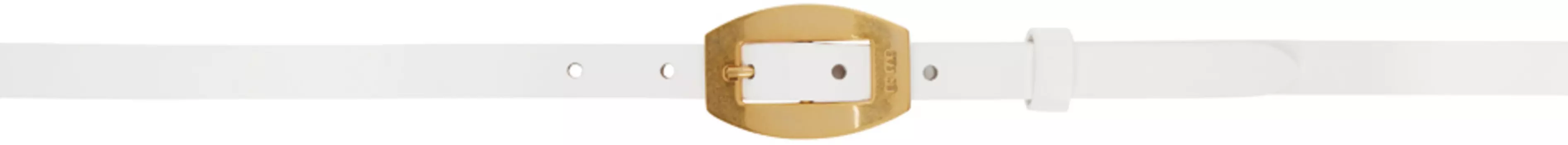 Белый блочный пояс BY FAR