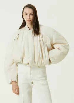 Белый бомбер bahia Jacquemus