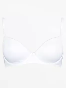 Белый бюстгальтер-футболка на косточках George., белый