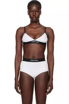 Белый бюстгальтер из модала Signature TOM FORD