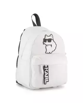 Белый девичий рюкзак из полиуретана Karl Lagerfeld Kids