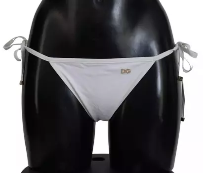 Белый DG Logo Beachwear Купальники Бикини Боттом Dolce & Gabbana