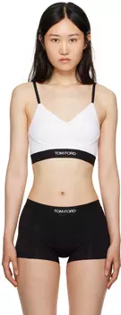 Белый фирменный бюстгальтер TOM FORD