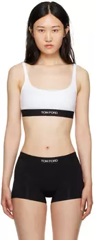 Белый фирменный бюстгальтер TOM FORD