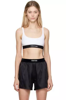 Белый фирменный бюстгальтер TOM FORD