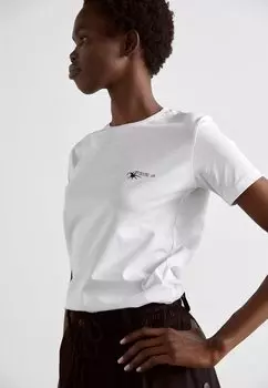 белый FITTED SREN KIERKEGAARD - Футболка с принтом 032c