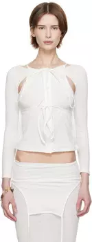 Белый флип-топ Eckhaus Latta