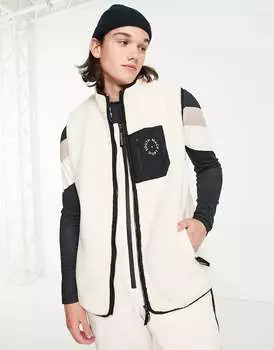 Белый флисовый жилет South Beach Ski Borg