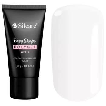 Белый гель для наращивания ногтей Silcare Easy Shape Polygel, 30 гр