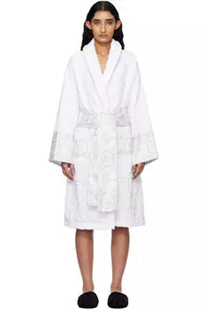 Белый халат «I Heart Baroque» Versace Underwear