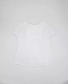 Белый хлопковый кафтан для девочки Fina Ejerique, белый