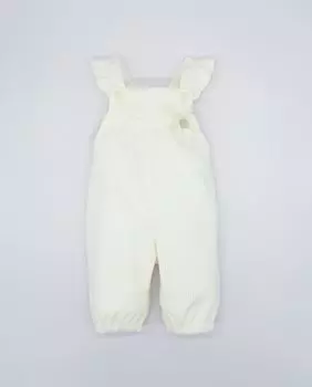 Белый хлопковый комбинезон для девочки Fina Ejerique, белый