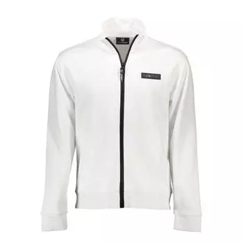 Белый хлопковый мужской свитер Plein Sport