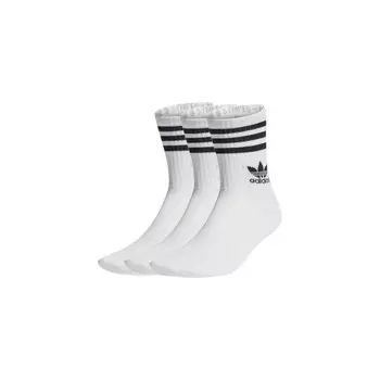 Белый хлопковый носок Adidas