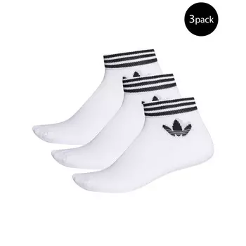 Белый хлопковый носок Adidas
