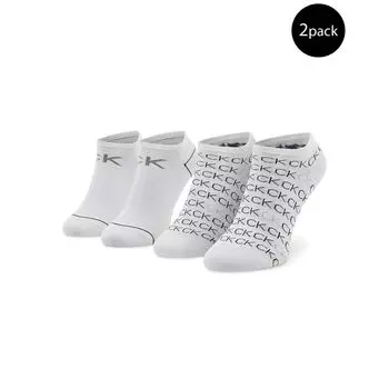 Белый хлопковый носок Calvin Klein