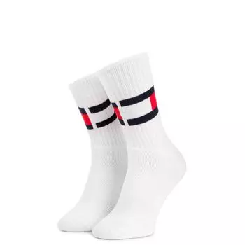 Белый хлопковый носок Tommy Hilfiger