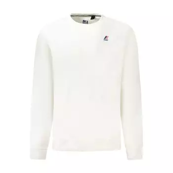 Белый хлопковый свитер K-Way