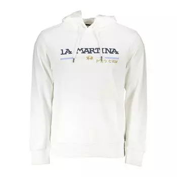 Белый хлопковый свитер La Martina