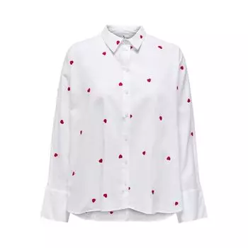 Белый хлопковый свитер ONLY