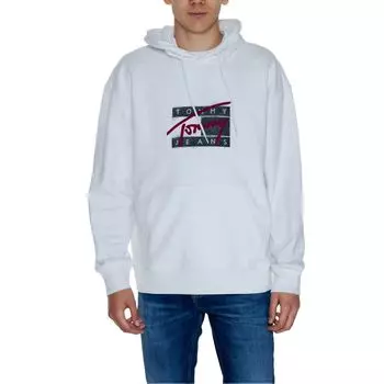 Белый хлопковый свитер Tommy Jeans