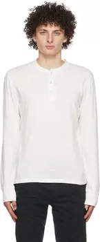 Белый хлопок Henley rag & bone