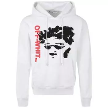Белый худи приталенного кроя Face Arrow Off-White, белый