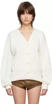 Белый кардиган со штрих-кодом VTMNTS