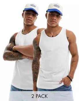 Белый комплект из двух жилетов Jack & Jones