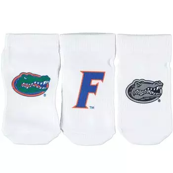 Белый комплект из трех пинеток Strideline Florida Gators для новорожденных и младенцев Unbranded