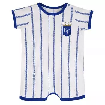 Белый/королевский джемпер с короткими рукавами Newborn Kansas City Royals Power Hitter Outerstuff