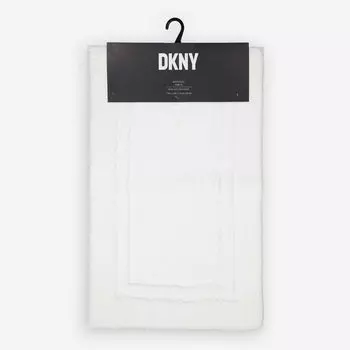 Белый коврик для ванной 53х86см DKNY