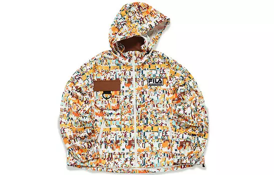 Белый куртка Mountaineering Hakusan L Collaboration Collection для женщин Fila Fusion