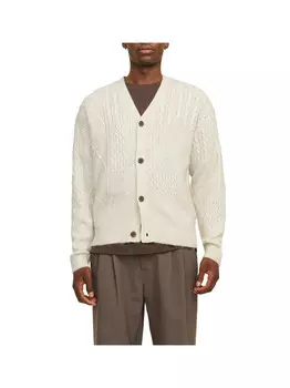 Белый мужской кардиган Jack&Jones