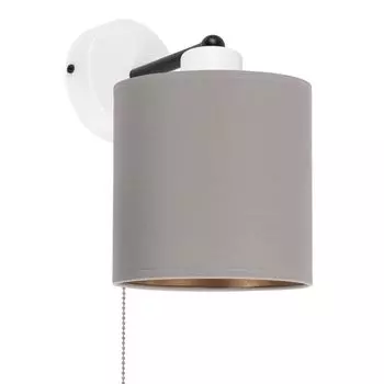 Белый настенный светильник с выключателем шнура SHWAND-CL-1010WE-GR настенный светильник alfalux