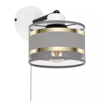 Белый настенный светильник с выключателем шнура SHWAND-TI-1010WE-GR настенный светильник alfalux